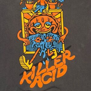 Killer Acid Men's L Worldwide Dusk Till Dawn Blackwash T-Shirt